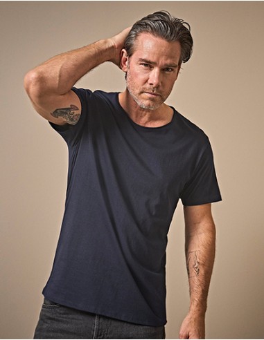 T-5060-Mens Raw-Edge Tee